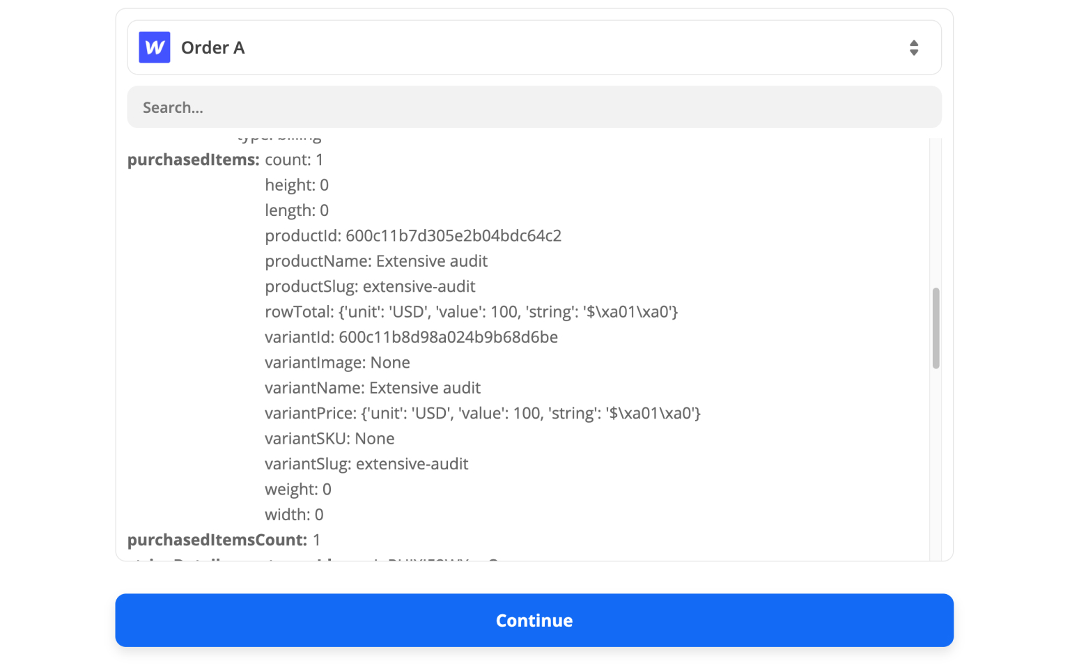 Filter & sort e-commerce data from Webflow